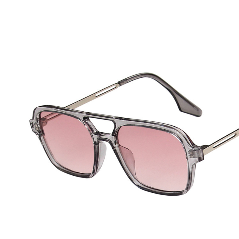 Sunglasses Uv400 - Retro Dubbele Brug Zonnebrillen Dames Mode